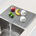 Silicone Dish Drying Mat Size 14*12 Inch (Grey)