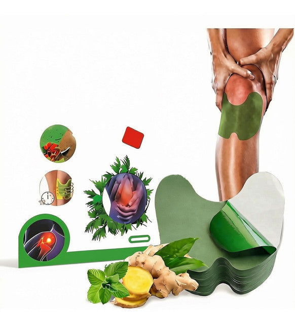 Generic Natural Fabric Knee Patch 10 Pieces Set (Green)