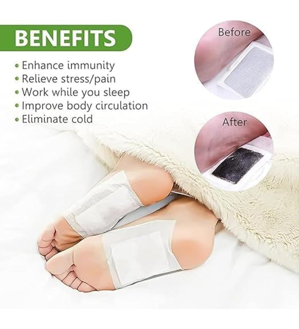 Generic Cotton Detox Patch 10 Pieces Set (White)