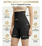 Nylon Women's Heavy Shapewear (Beige-Black)