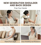 Faux Leather Neck Massager (Grey)