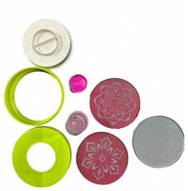 Generic Plastic Rangoli Making Kit (Multicolor)