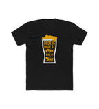 Men's Polyester Printed Round Neck Short Sleeve T-Shirt (Black)