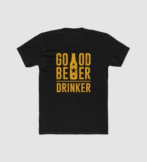 Men's Polyester Printed Round Neck Short Sleeve T-Shirt (Black)