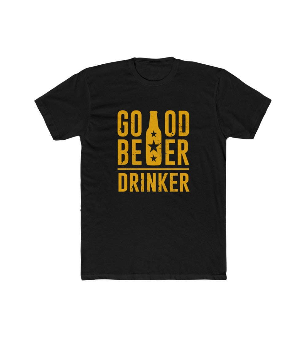 Men's Polyester Printed Round Neck Short Sleeve T-Shirt (Black)