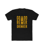 Men's Polyester Printed Round Neck Short Sleeve T-Shirt (Black)