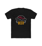 Men's Polyester Printed Round Neck Short Sleeve T-Shirt (Black)