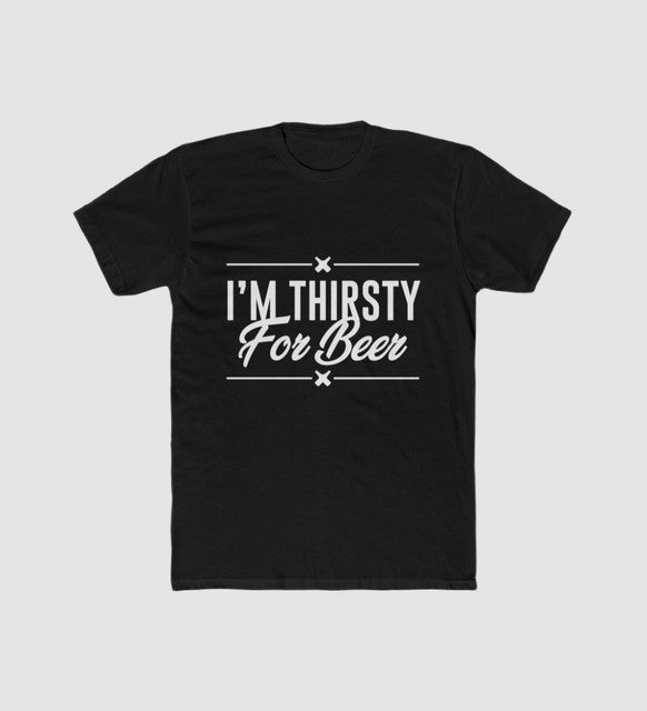 Men's Polyester Printed Round Neck Short Sleeve T-Shirt (Black)