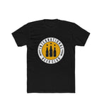 Men's Polyester Printed Round Neck Short Sleeve T-Shirt (Black)
