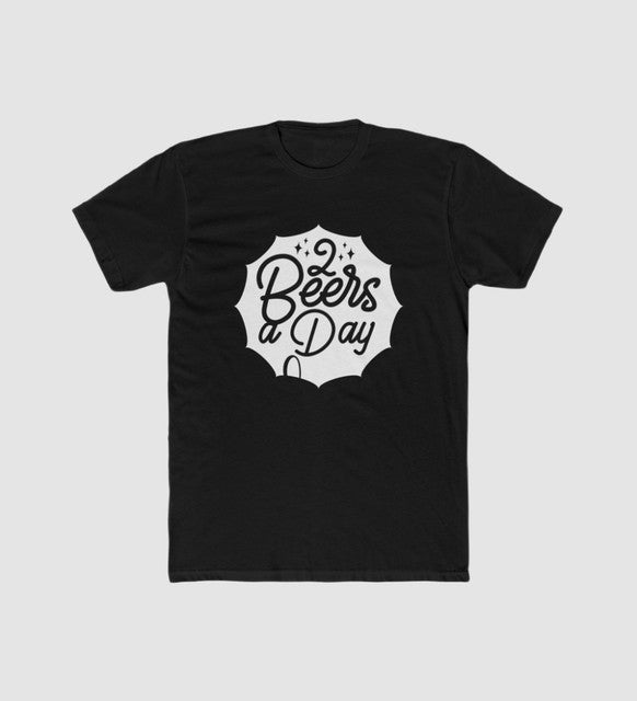 Men's Polyester Printed Round Neck Short Sleeve T-Shirt (Black)
