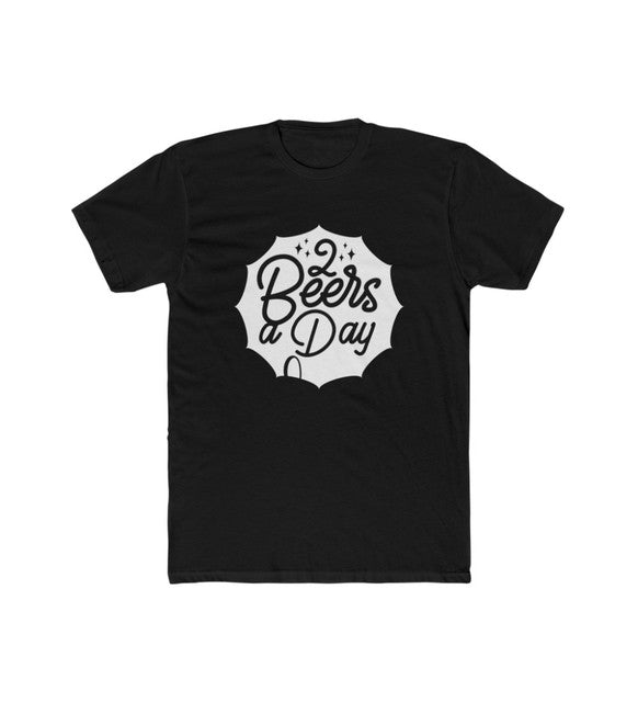 Men's Polyester Printed Round Neck Short Sleeve T-Shirt (Black)