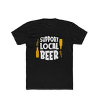 Men's Polyester Printed Round Neck Short Sleeve T-Shirt (Black)