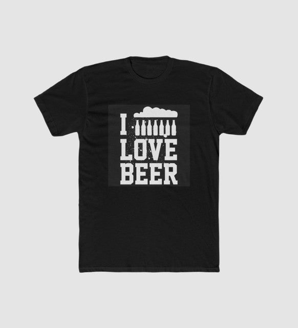 Men's Polyester Printed Round Neck Short Sleeve T-Shirt (Black)
