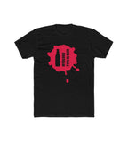 Men's Polyester Printed Round Neck Short Sleeve T-Shirt (Black)