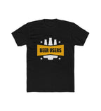 Men's Polyester Printed Round Neck Short Sleeve T-Shirt (Black)