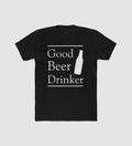 Men's Polyester Printed Round Neck Short Sleeve T-Shirt (Black)