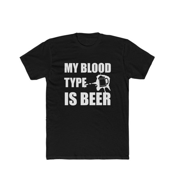 Men's Polyester Printed Round Neck Short Sleeve T-Shirt (Black)