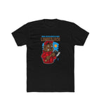 Men's Polyester Printed Round Neck Short Sleeve T-Shirt (Black)
