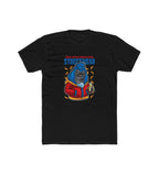 Men's Polyester Printed Round Neck Short Sleeve T-Shirt (Black)