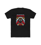 Men's Polyester Printed Round Neck Short Sleeve T-Shirt (Black)
