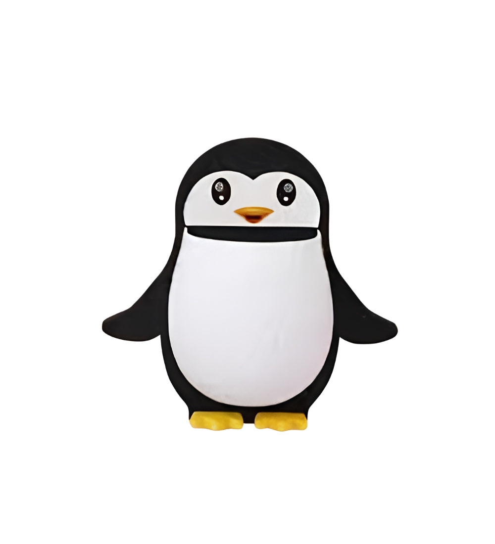 Wall Mounted Penguin Design Toothpaste Holder (Multicolor)