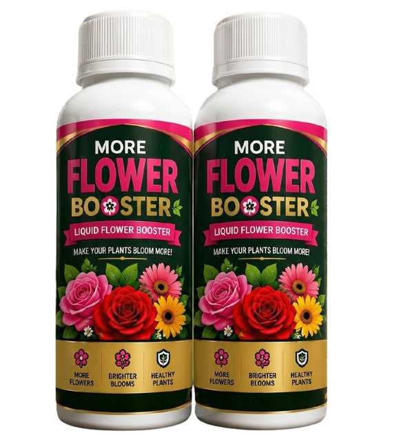 Pack of 2 Flower Growth Booster Liquid Fertilizer Bottles - 100 ML