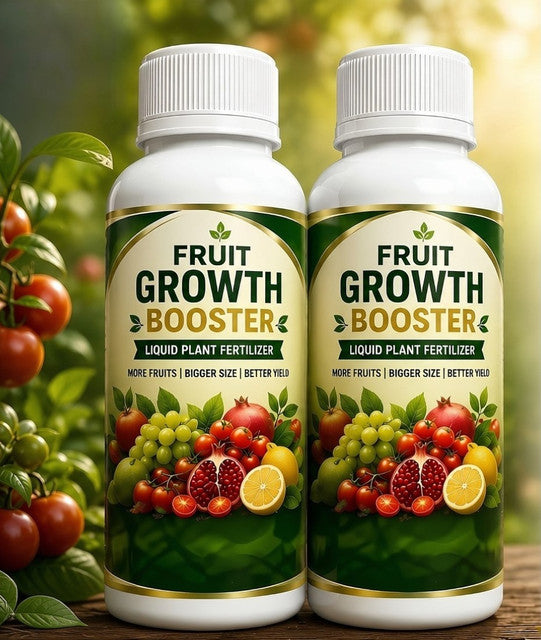 Pack of 2 Fruit Growth Booster Liquid Plant Fertilizer Bottles - 100 ML