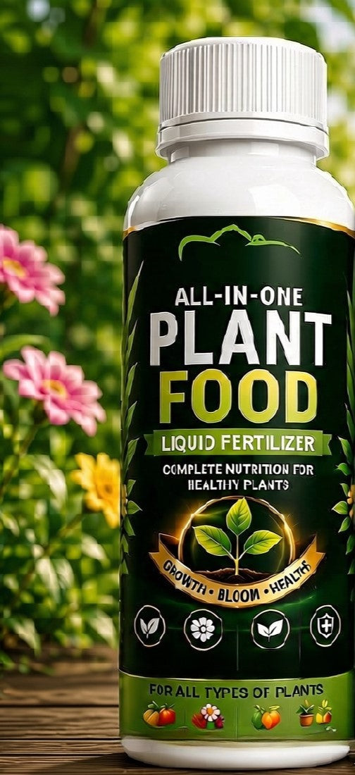 Pack of 2 All-in-One Plant Food Liquid Fertilizer Bottles - 100 ML