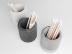 Plastic Japandi Pencil Holder (Multicolor)