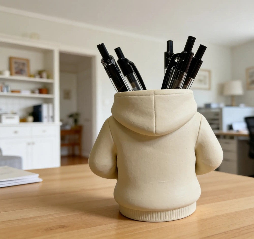 Plastic Hoodie Pen Pot (Sandal)