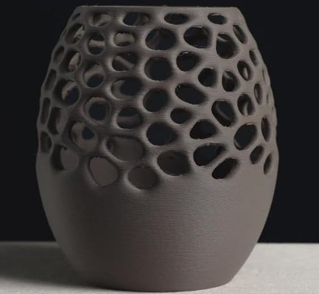 Plastic Voronoi Pencil 3 Holder Cup (Sage Green-Light Grey)