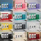 Plastic Calendar Pen Holder (Multicolor)