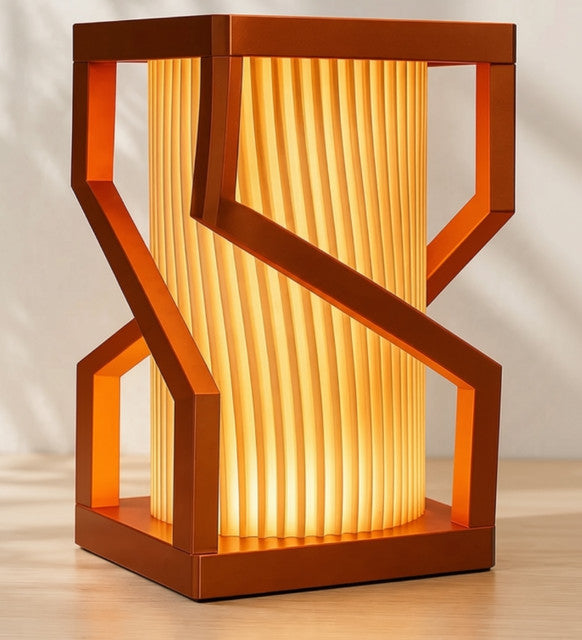 Plastic Modern Copper LED Lamp (Multicolor)