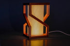 Plastic Modern Copper LED Lamp (Multicolor)