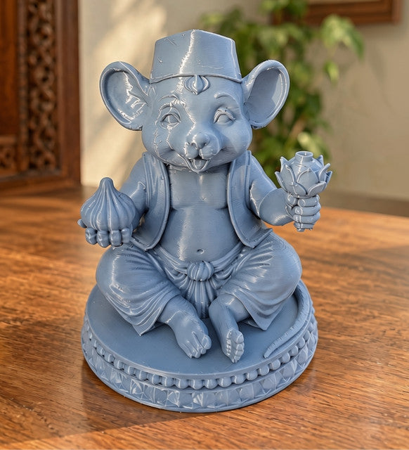 Plastic Mushak Agarbati Holder (Slate Blue)