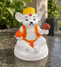Plastic Mushak Agarbati Holder (White)