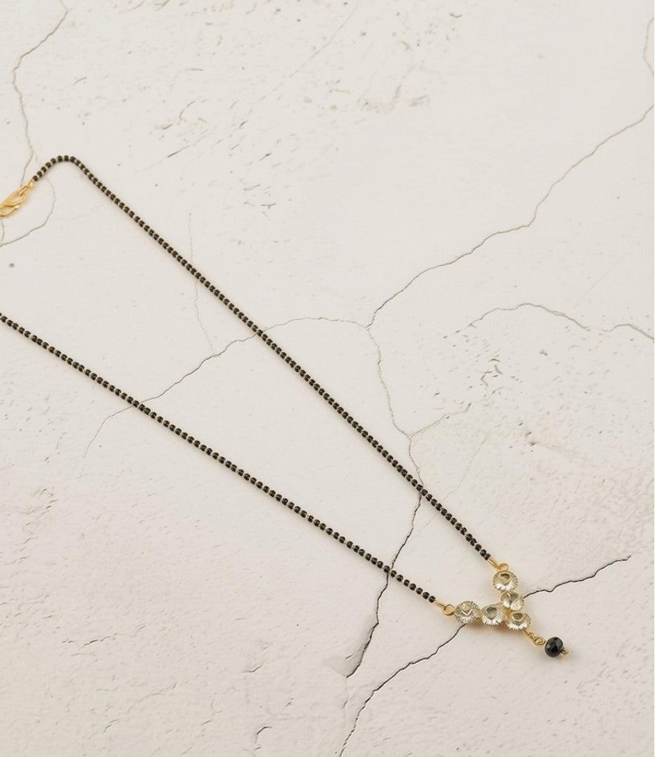 Women's Brass Gold Plated Multi-Crystal Mangalsutra (Multicolor)-PID68278