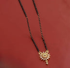 Generic Women's Brass Gold Plated Radiant Sunburst Mangalsutra (Multicolor)-PID68303