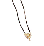 Generic Women's Brass Gold Plated Radiant Sunburst Mangalsutra (Multicolor)-PID68303