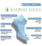 Pack of 3 Unisex Bamboo Blend Solid Low Cut Socks (Multicolor)