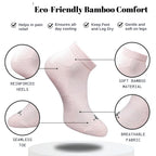 Pack of 3 Unisex Bamboo Blend Solid Low Cut Socks (Multicolor)
