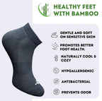 Pack of 3 Unisex Bamboo Blend Solid Low Cut Socks (Multicolor)