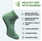 Pack of 3 Unisex Bamboo Blend Solid Low Cut Socks (Multicolor)
