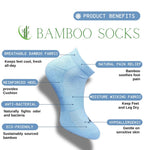 Pack of 3 Unisex Bamboo Blend Solid Low Cut Socks (Multicolor)