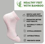 Pack of 3 Unisex Bamboo Blend Solid Low Cut Socks (Multicolor)