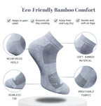 Pack of 3 Unisex Bamboo Blend Solid Low Cut Socks (Sky Blue, Dark Grey)