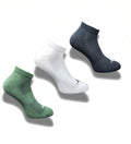 Pack of 3 Unisex Bamboo Blend Solid Low Cut Socks (Multicolor)