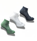Pack of 3 Unisex Bamboo Blend Solid Low Cut Socks (Multicolor)