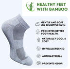 Pack of 3 Unisex Bamboo Blend Solid Low Cut Socks (Multicolor)