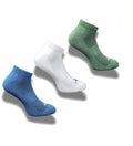 Pack of 3 Unisex Bamboo Blend Solid Low Cut Socks (Multicolor)
